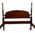 Wood Vintage Dixie Traditional Chippendale Style Mahogany Four Poster Full Size Bed For Sale - Image 7 of 9