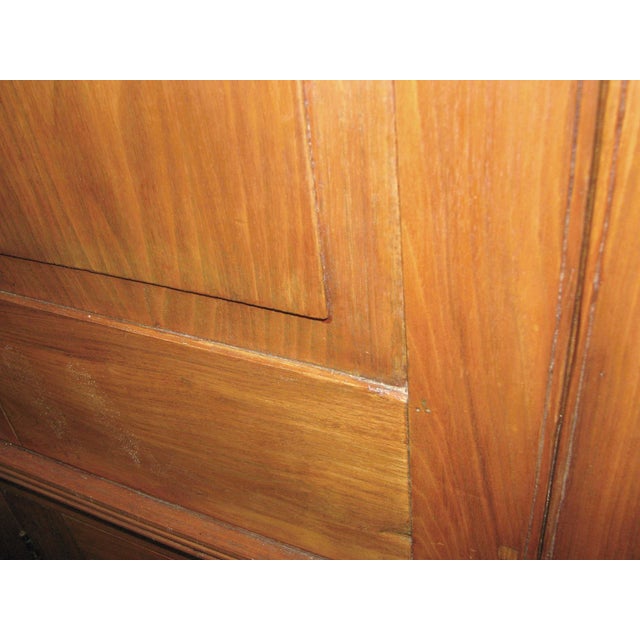 Early 20th Century 20th Century Early American Solid Cherry Corner Storage Cabinet For Sale - Image 5 of 8
