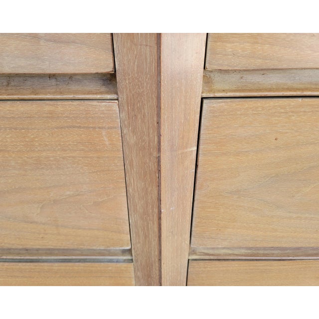 Kent Coffey Cerused Walnut Mid-Century Modern Low Dresser For Sale - Image 13 of 14