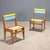 Brown Small Vintage Chairs in Beech, 1950s, Set of 2 For Sale - Image 8 of 8