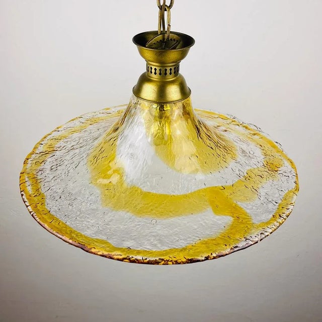 Vintage Murano Glass Pendant Lamp from AV Mazzega, Italy, 1950s For Sale - Image 10 of 15