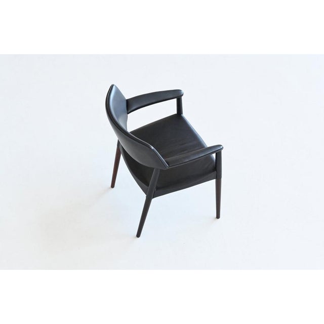 Wood Armchair in Rosewood by Ejner Larsen for Willy Beck, 1950s For Sale - Image 7 of 18