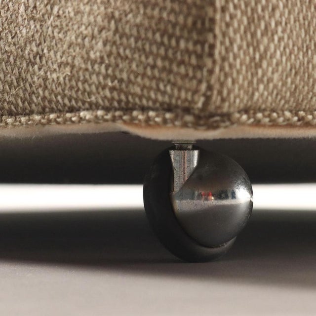 Beige Vintage Lounge Chairs in Fabric, 1960s, Set of 2 For Sale - Image 8 of 11