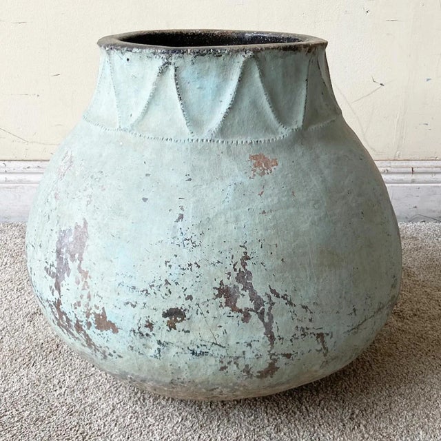 Vintage Colombian Hand Made Clay Water Jug/Container For Sale In Miami - Image 6 of 11