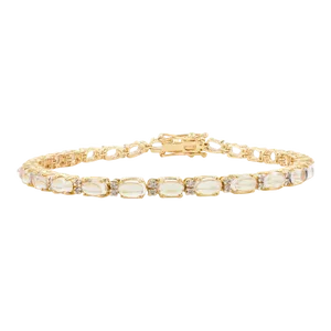 Classic Tennis 6.66 Ct Rainbow Moonstone Bracelet