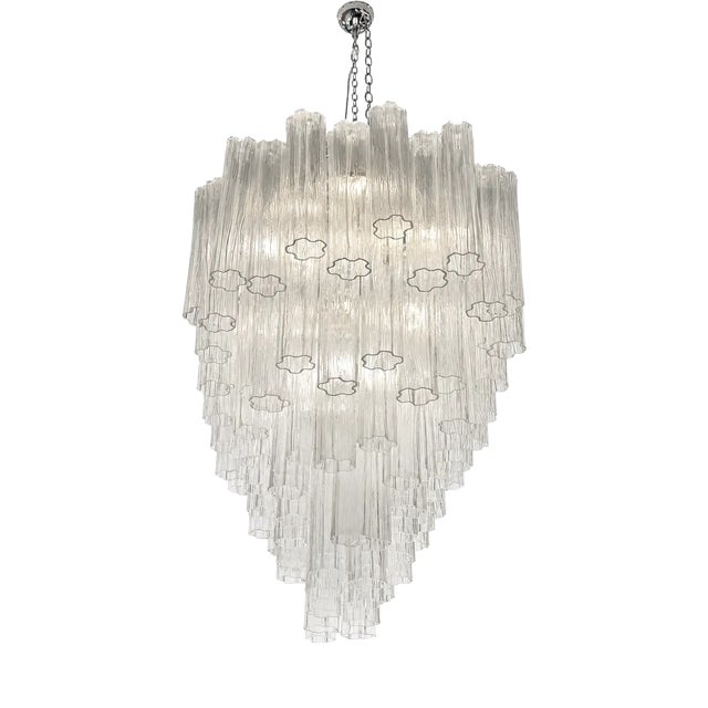Modern Oval Tronchi Murano Glass Pendant Light by Simoeng for Simoeng For Sale