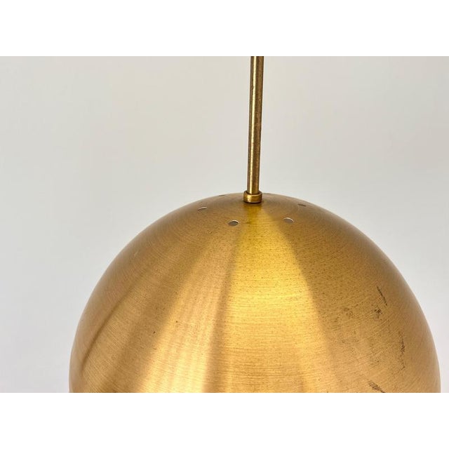 1970s Scandinavian Style Brass Pendant, Former Czechoslovakia, 1970s For Sale - Image 5 of 8
