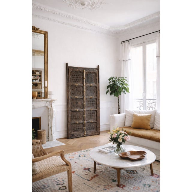 Antique Indian Doors, 1800s, Set of 2 For Sale - Image 6 of 6