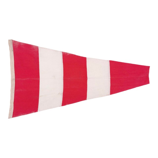 Vintage Distressed Nautical Signal Flag For Sale