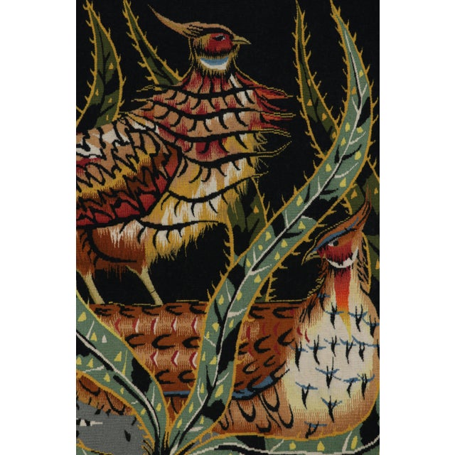 Traditional Signed Vintage Edmond Dubrunfaut Tapestry With Tree Pictorial | Rug & Kilim For Sale - Image 3 of 7