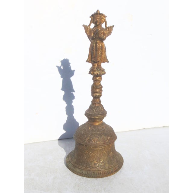 Bronze Hindu Temple Bell For Sale In New York - Image 6 of 15