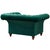 2020s Peyton Sloped Arm Chesterfield Arm Chair - Green Velvet For Sale - Image 5 of 7