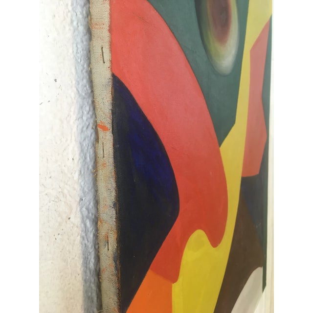 1960s 1960s Mid-Century Modern Abstract Painting For Sale - Image 5 of 7