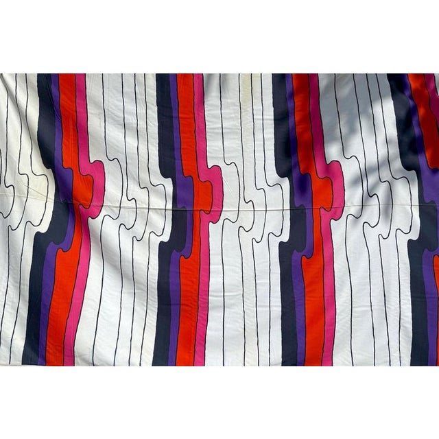 Textile Cotton Panel by Barbara Brenner for Tampella Finland Intair Sion, Finland, 1969 For Sale - Image 7 of 16