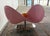 Pink fiberglass loveseat “Tete a Tete” by renowned designer Karim Rashid for Veuve Clicquot’s 250 anniversary. Loveseat is...