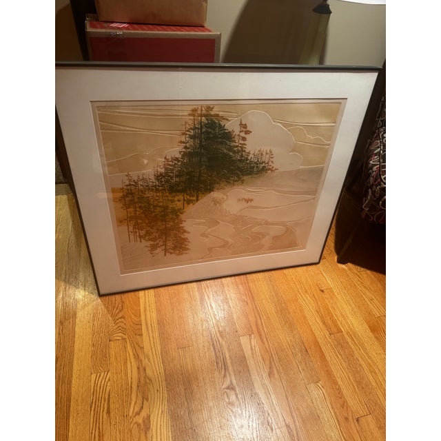 Mid-Century Modern Late 20th Century Russa Graeme “Driven Snow” Signed Limited Edition Etching 176/200 For Sale - Image 3 of 9