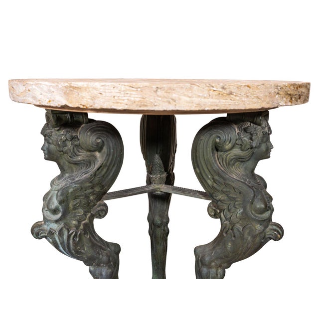 Italian Antique Bronze Gueridon For Sale - Image 3 of 5
