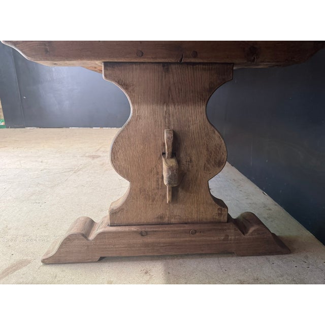 Antique Large Oak Farmhouse Dining Table, 1890 For Sale - Image 10 of 18