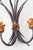Italian Blue Metal Wall Sconces with Leaves and Ears of Wheat, 1980s, Set of 2 For Sale - Image 6 of 7