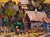 Oil Painting Evening in the Village Oleksiy Ivanyuk For Sale