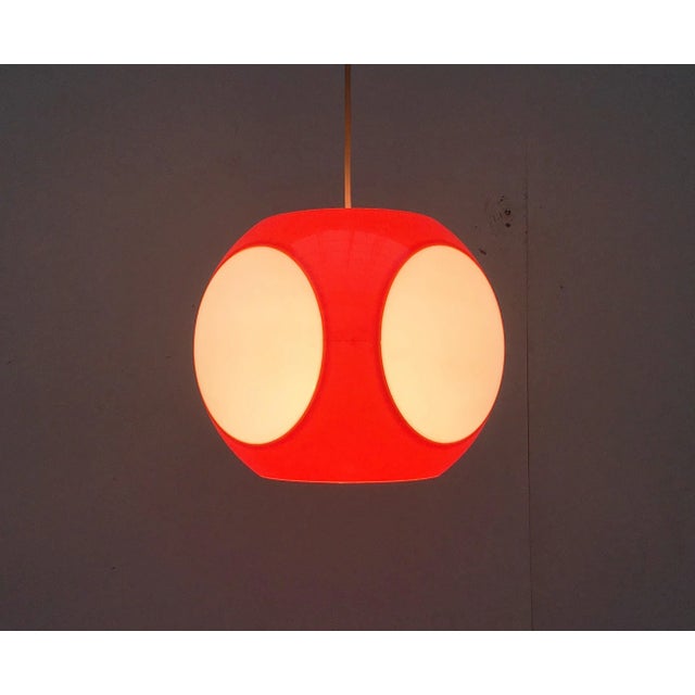 Plastic Vintage Space Age UFO Lamp attributed to Luigi Colani For Sale - Image 7 of 18