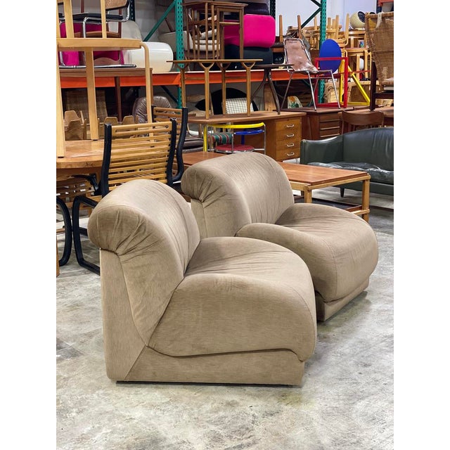 Pair Doimo Salotti Vintage Modular Chairs For Sale In Miami - Image 6 of 9
