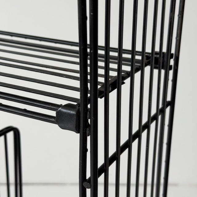 1970s 1970s Multistrux Iron Shelving by Multimueble, Attributed For Sale - Image 5 of 8