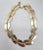 Metal Vintage 1950s Signed Monet Goldtone & White Resin Collar Necklace For Sale - Image 7 of 8
