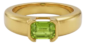 Natural Peridot Statement Ring • 925 Sterling Silver Minimalist Chunky Signet Unisex Ring Us 7