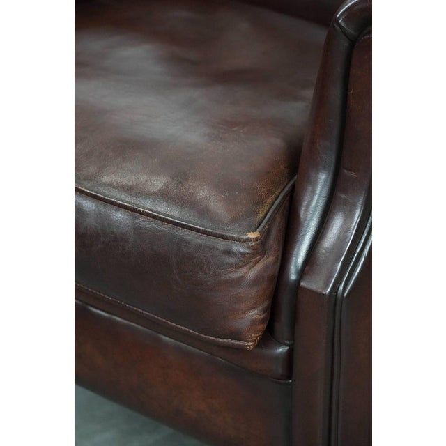 Club Chair in Sheepskin Leather For Sale - Image 11 of 16