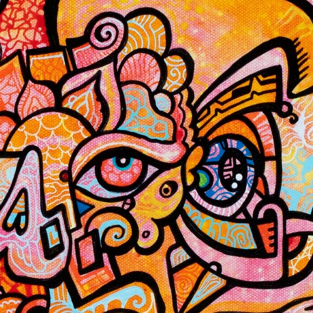 This is a one-of-a-kind original cubist painting by San Diego artist, Alexander Arshansky. Its dimensions are...