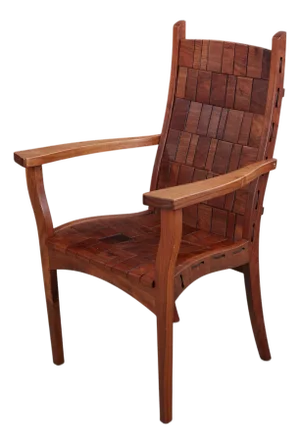 An Alan Daigre Wood Crafted Armchair