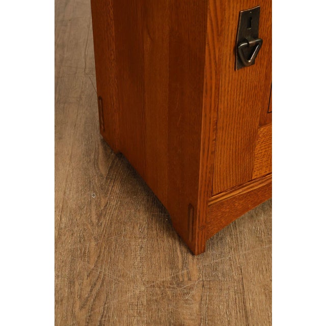 Brown Stickley Mission Oak Harvey Ellis Inlaid Nightstand For Sale - Image 8 of 18