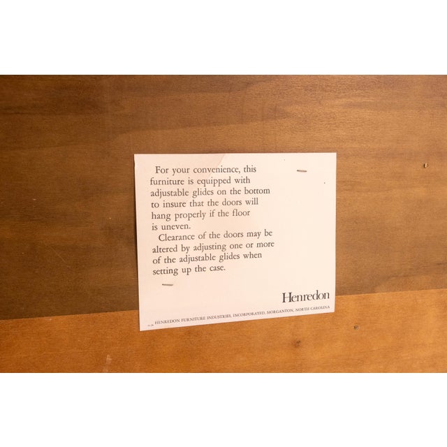 Henredon Rittenhouse Square Mahogany Breakfront China Cabinet For Sale - Image 18 of 18