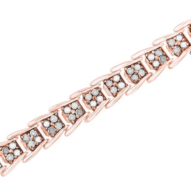 STUNNINGLY UNIQUE – What sets this sterling silver bracelet apart is the way each intricately detailed link fans out for a...