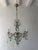 Glass French Maison Baguès Murano Green Drops Beaded Scrolls Chandelier Rare C 1940 For Sale - Image 7 of 18