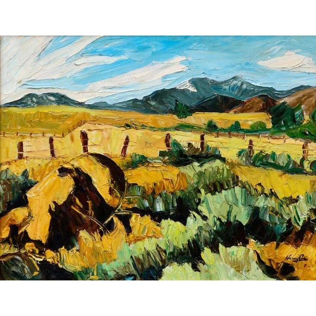 Nancy Coe Mt. Rose Landscape by Nancy Patricia Coe Circa 1968 For Sale In Monterey, CA - Image 6 of 8