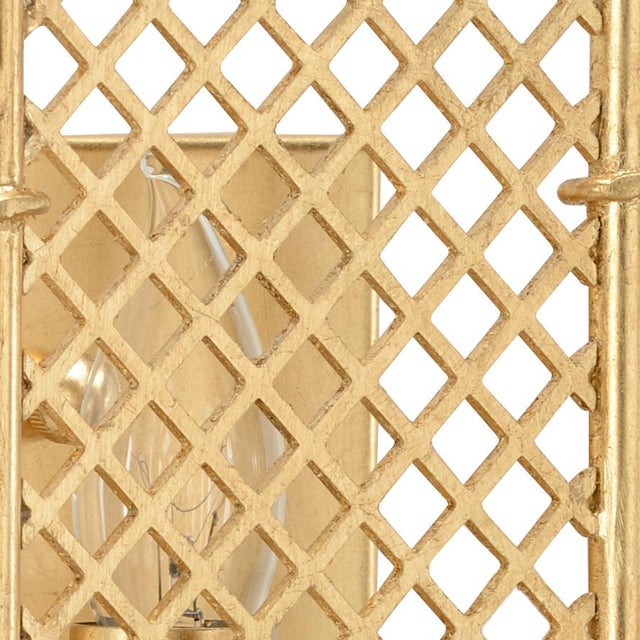 Gold Leaf On Iron With A Bamboo Design Clean with a dry cloth