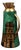 Model 968D Thermos in Hand-Decorated Green Goatskin Parchment by Aldo Tura, Italy, 1960s For Sale