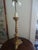 Antique Alter stick Lamp wired by Paul Ferrante with a double socket and dimmer / silk electrical cord for a luxury finish.