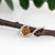 Citrine Pendant Necklace With Earth Mined Diamonds: Solid 14k Gold, Round 5mm For Sale - Image 4 of 8