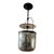 Chapman & Myers for Visual Comfort Signature Lorford Smoke Bell Lantern in Aged Iron With Mercury Glass - Small For Sale