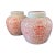 1980s Chinoiserie Coral and White Double Happiness Ginger Jars/Pair For Sale - Image 5 of 7
