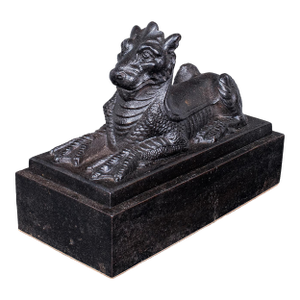 Antique Guardian Lion Door Keeper, English, Iron, Mythology, Doorstop, Victorian