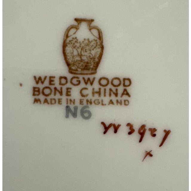 Wedgewood 6 piece Dinner Service for 12 Wedgewood 'Josephine Yellow" Bone China For Sale - Image 9 of 9