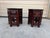 Vintage Pair of Chinoiserie Style Carved Hardwood Side Tables or Wash Barin or Charcoal Heating Stand Solid wood frame,...