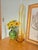Mid 20th Century Monumental 28” Viking Amber Swung Glass Drape Vase | Mid 20th Century Sculptural Statement For Sale - Image 5 of 9