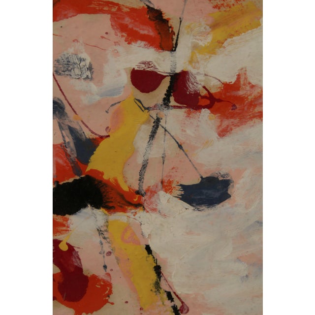 1950s Abstract Expressionist Composition on Paper by Freda Friedman For Sale - Image 10 of 13