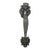 Antique 13 In. Black Iron Arts & Crafts Door Pull Handle For Sale