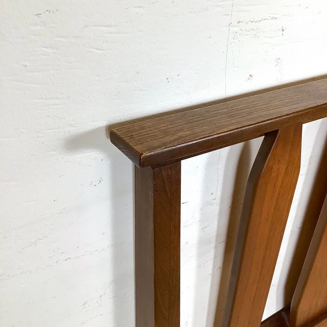 Vintage Walnut Twin Size Bed Frame For Sale - Image 11 of 12